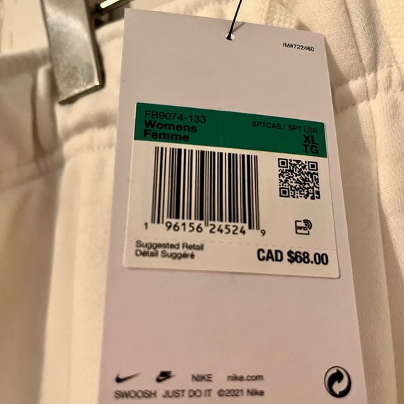 BNWT Women's Nike Sportswear Club Fleece Leopard-Print Logo Pants size XL - Picture 4 of 5